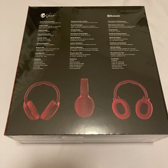 Skullcandy Deep Red Headphones -- FACTORY SEALED!! -- - Picture 4 of 9